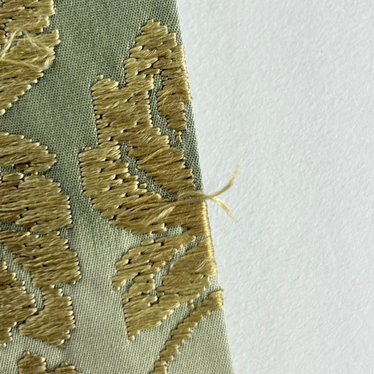  袋帯 葡萄 金銀糸 唐織 鶯色 六通 正絹 袋帯 帯