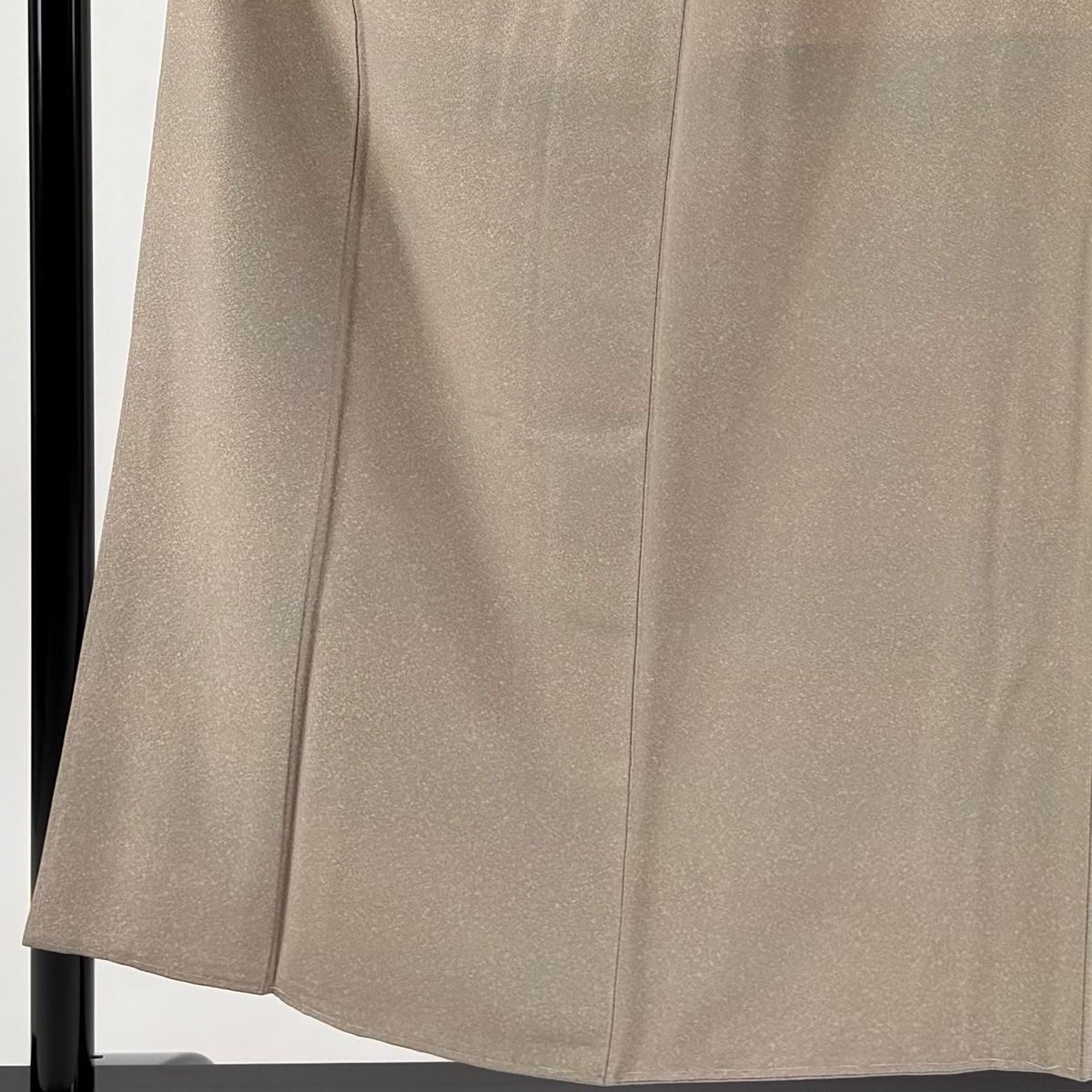 小紋 身丈155 cm 裄丈62 5 S 袷 幾何学模様 ぼかし 灰茶 正絹 秀品 一つ紋