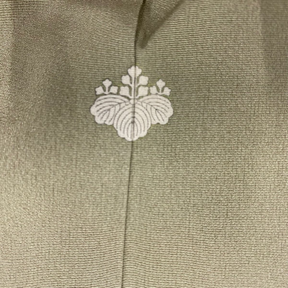  色留袖 身丈159 5 cm 裄丈62 S 袷 松竹梅 菊 刺繍 金糸 灰緑 正絹 秀品 一つ紋 色留袖 着物