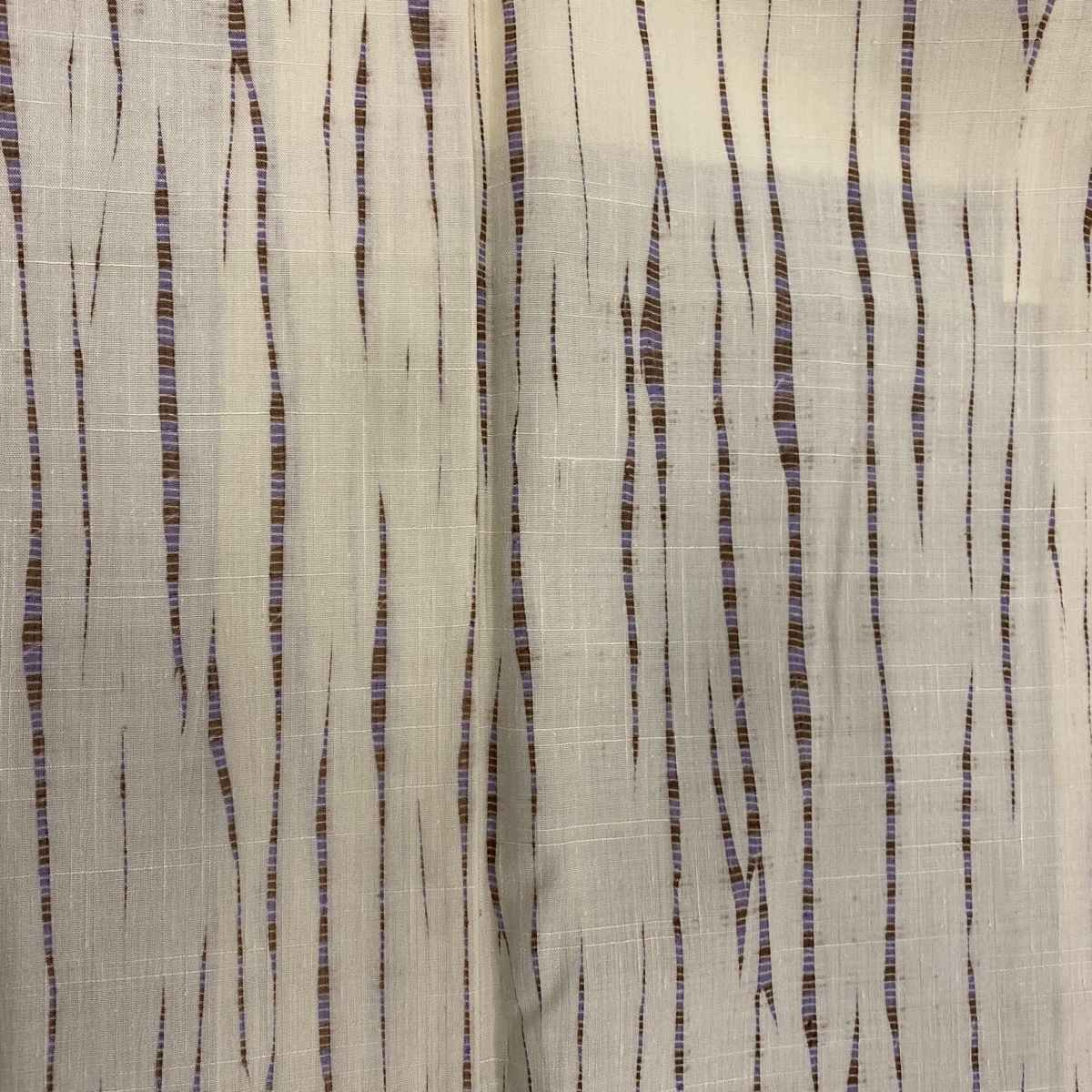  小紋 身丈154 5 cm 裄丈63 S 袷 紬地 幾何学模様 クリーム 正絹 秀品 小紋 着物