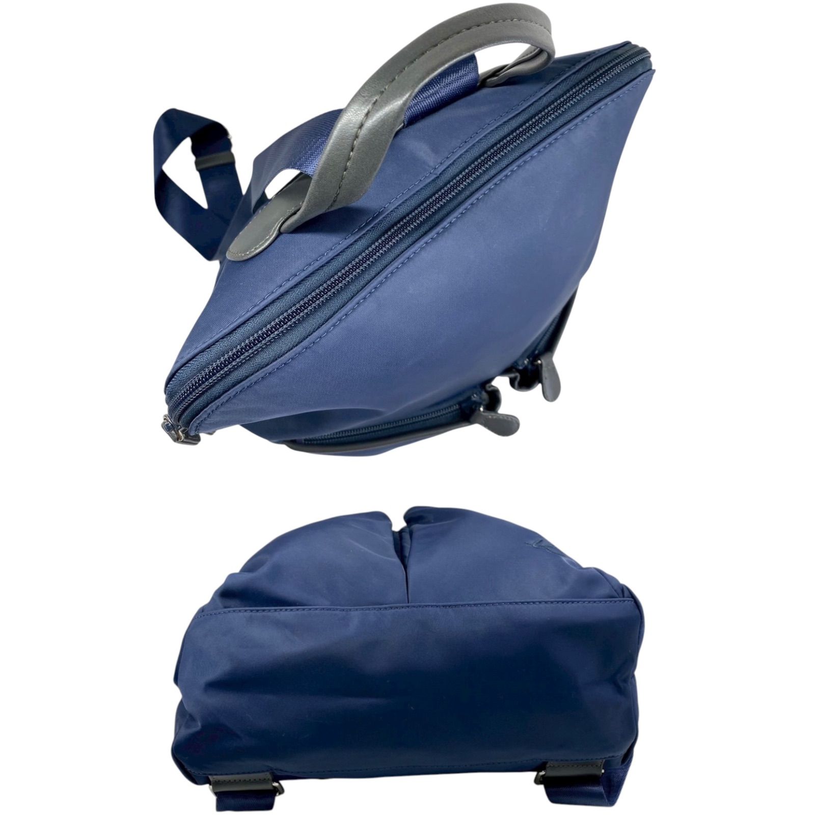 B3960】Kitamura キタムラ リュックサック ナイロン ネイビー ユニ