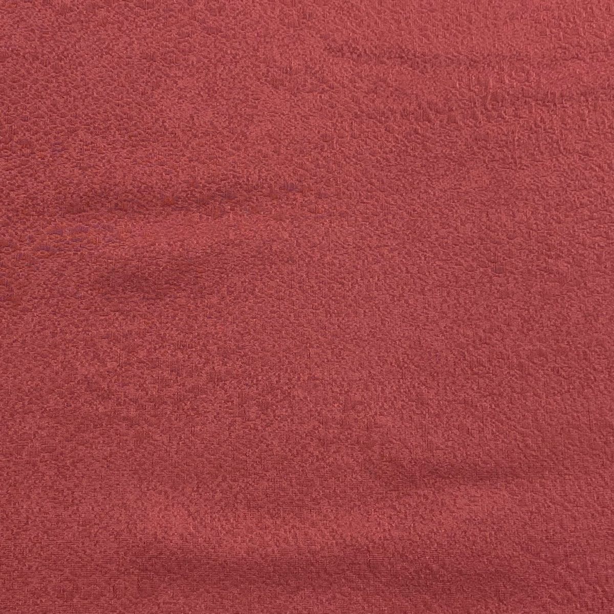 反物 秀品 色無地 地紋 濃ピンク 正絹