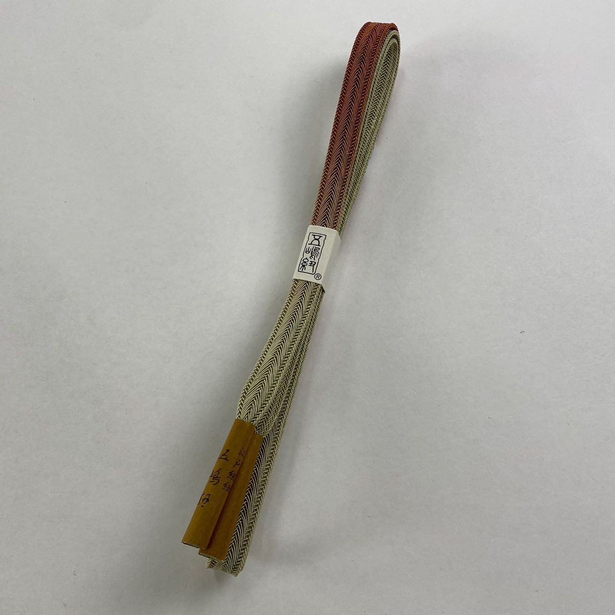 帯締め 無形文化財 五嶋紐 江戸組紐 銀糸 灰緑 正絹 和装小物