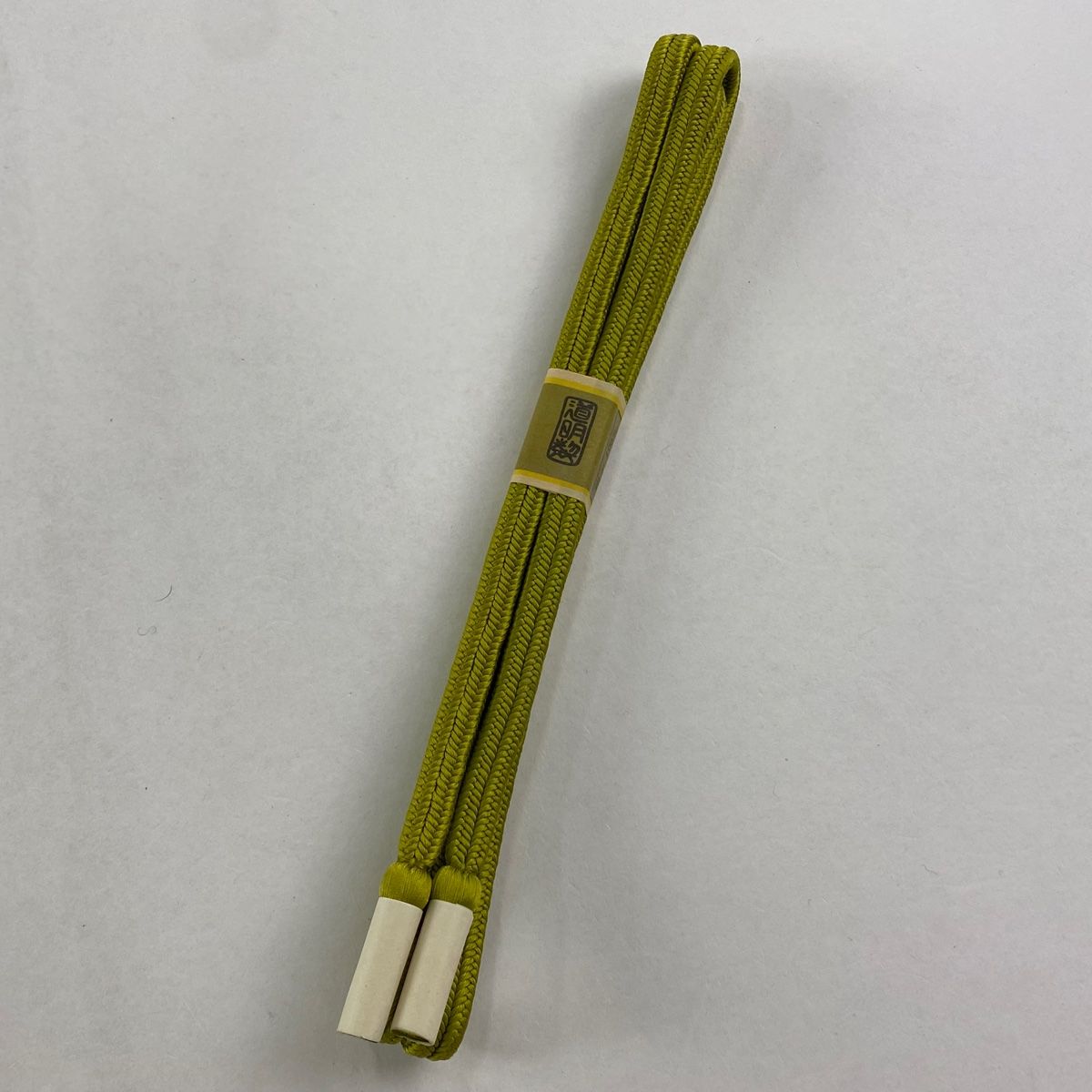 帯締め 無形文化財 有職組紐 道明 鶯色 正絹 和装小物