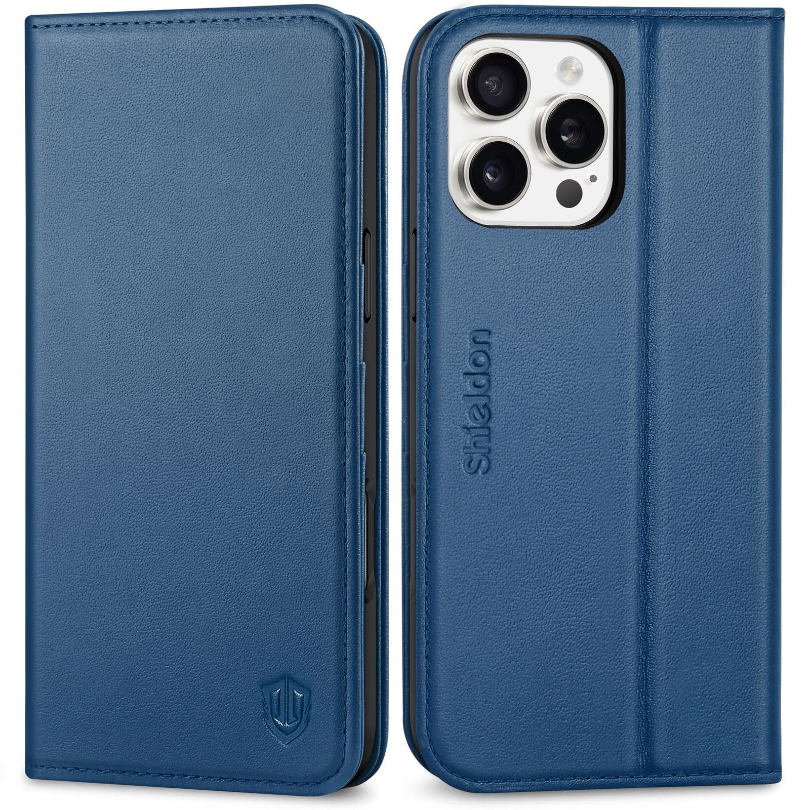 【最新作，限定SALE】 新品 SHIELDON iPhone 16 ProMax 対応ケース 本革 手帳型 アイホン 16 プロマックス 用 スマホカバー 衝撃吸収 TPU素材 カード収納 [RFIDブロッキング] 横置きスタンド機能 マグネット内蔵 全面保護 あ その他