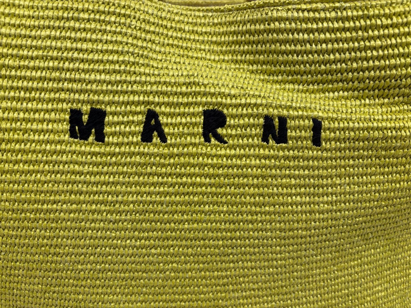 カラー MARNI マルニ トートバッグ EAST-WEST イースト ウエスト ショルダー かご バッグ ショッピングバッグ ロゴ