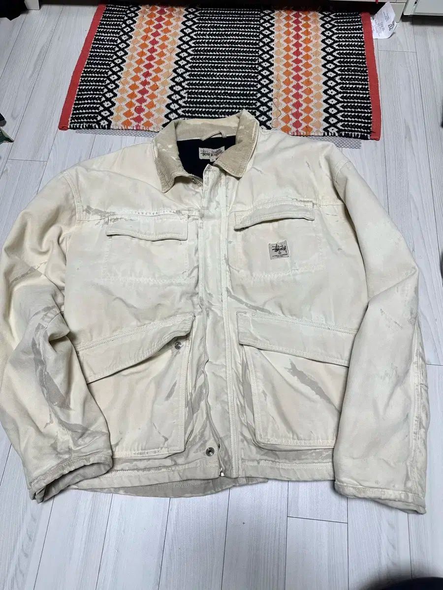 ステューシー ウォーク ジャケット アイボリー -XL-