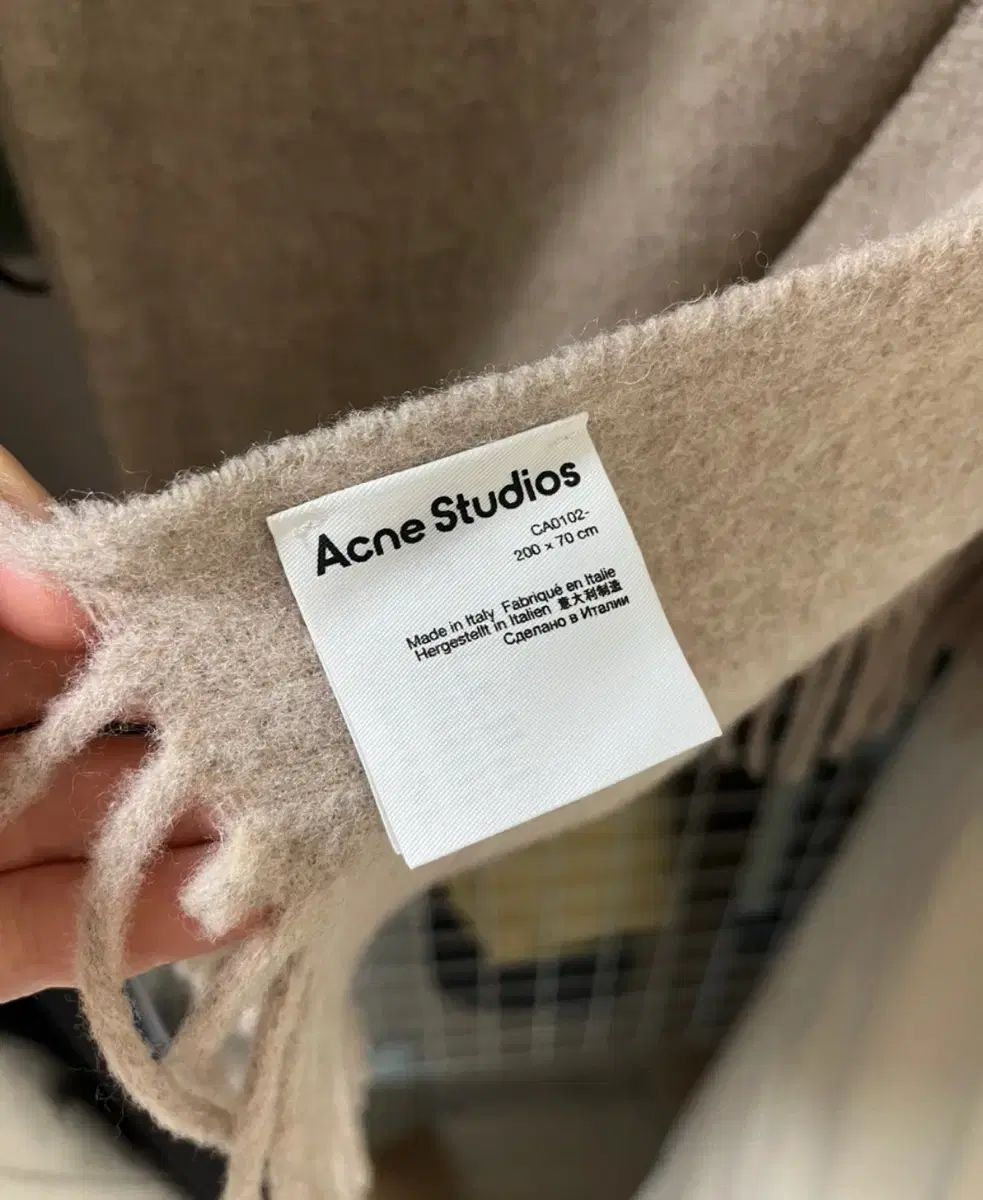 Acne Studios アクネストゥディオズ マフラー ナロー オートミールメランジ