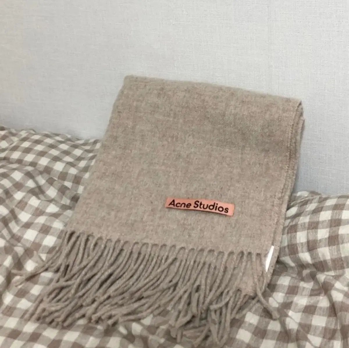 Acne Studios アクネストゥディオズ マフラー ナロー オートミールメランジ