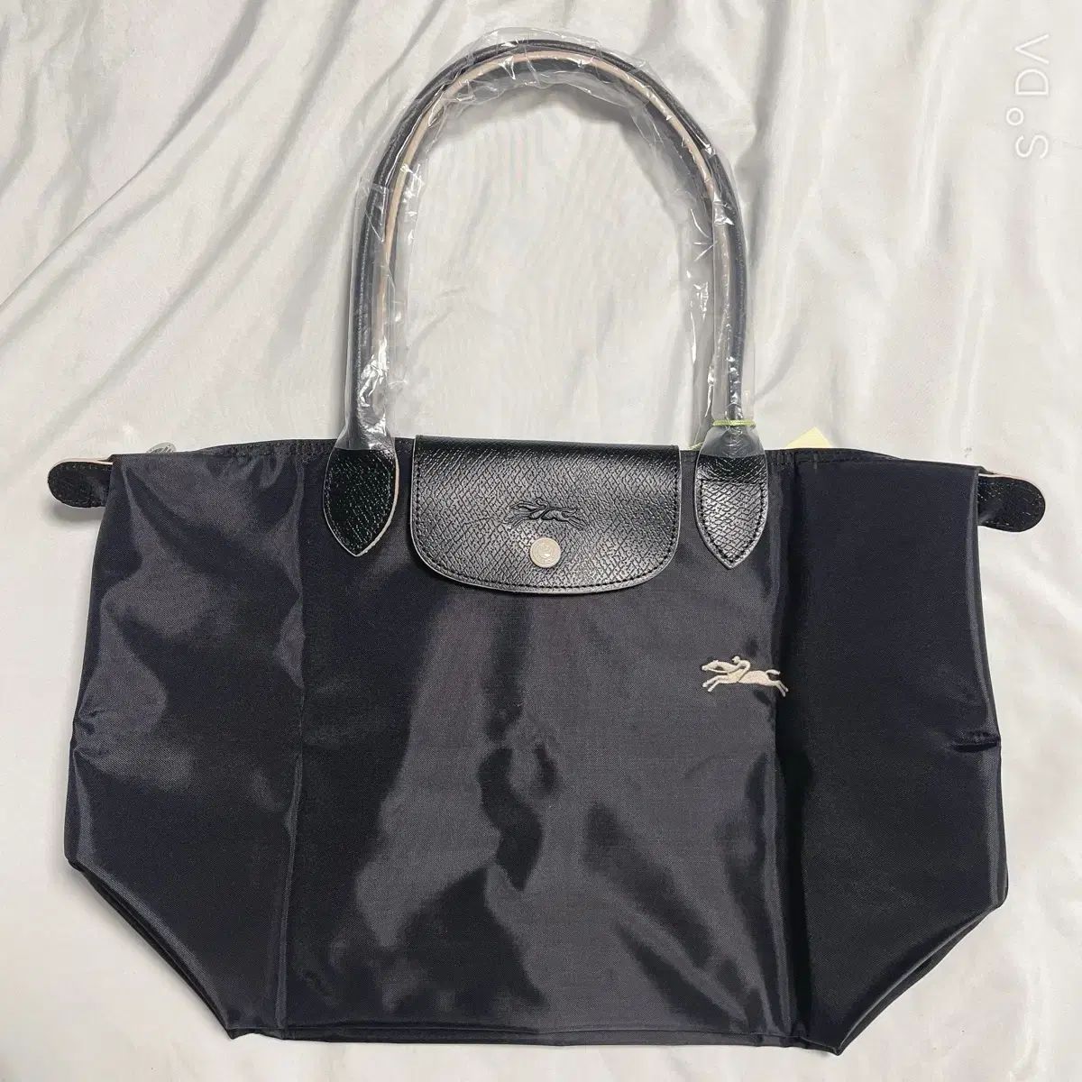 ロンシャン ル プリアージュ トップハンドル ブラック ミニバッグ