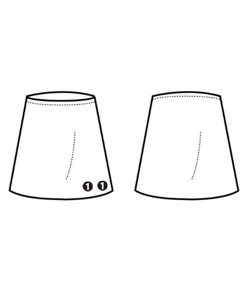 HYKE ひざ丈スカート レディース 【古着】【中古】【送料無料】 HYKE