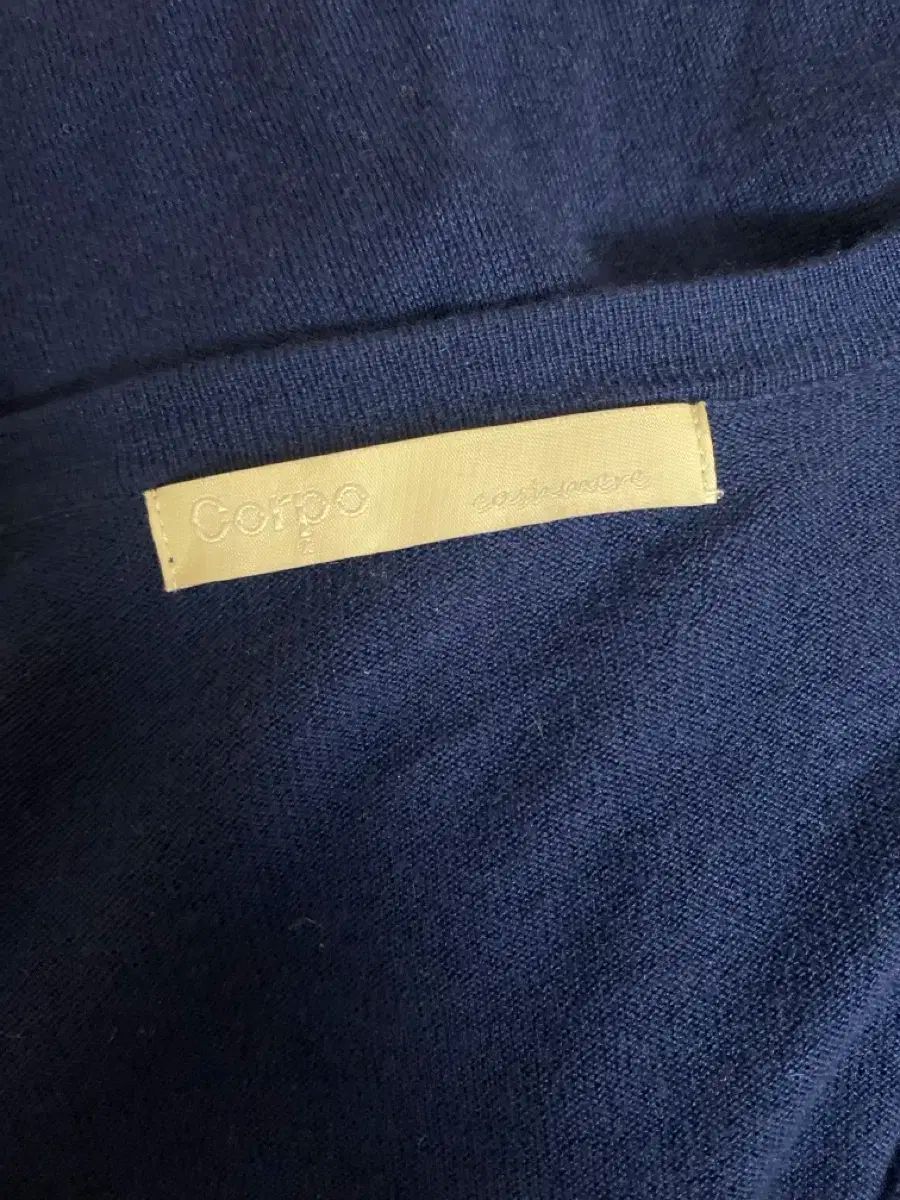 コルポ Vネック ポケット カーディガン ロング丈