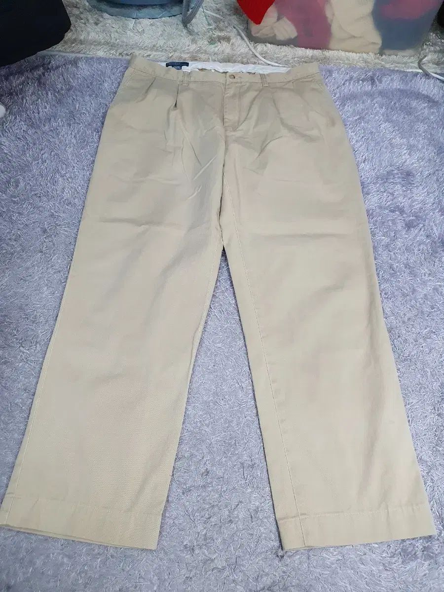 ポロ ラルフローレン コットン パンツ ツータック チノ パンツ ベージュ 38