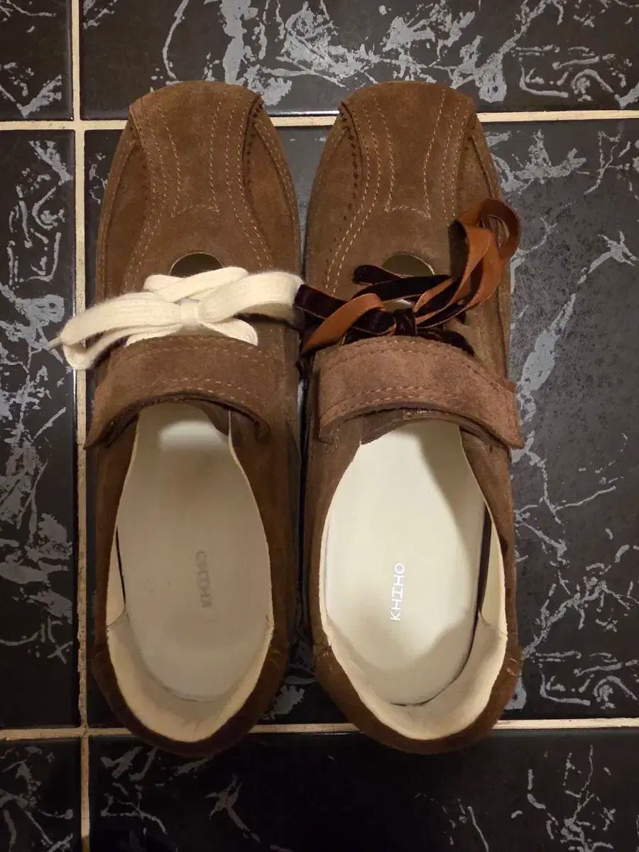 KHIHO 핑キング メリージェーン スニーカー ブラウン 250