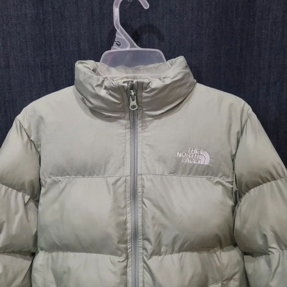 キッズユニセックス 150 THE NORTH FACE ザノースフェイス グリーン ダウンジャケット 状態良し