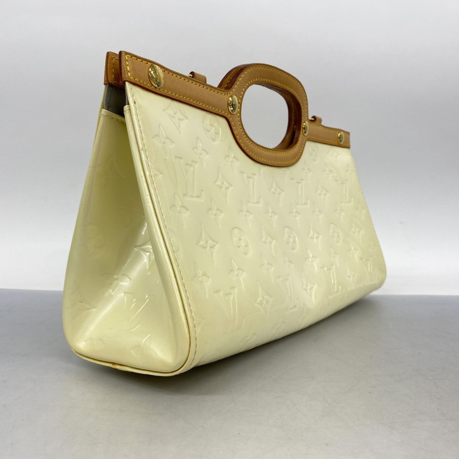 ルイ ヴィトン Louis Vuitton ルイ ヴィトン ハンドバッグ ヴェルニ ロクスバリードライブ M91374 ペルル 2wayバッグレディース