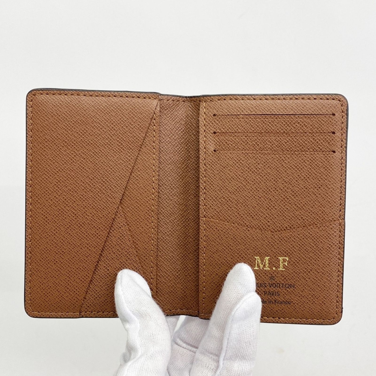Louis トップ Vuitton 名刺入れ ダークブラウン ルイヴィトン