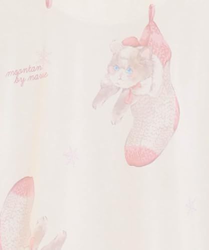  ナルエー パジャマセット スノースムージーキャットシャツパジャマ レディース ホワイト その他 フェイスケア