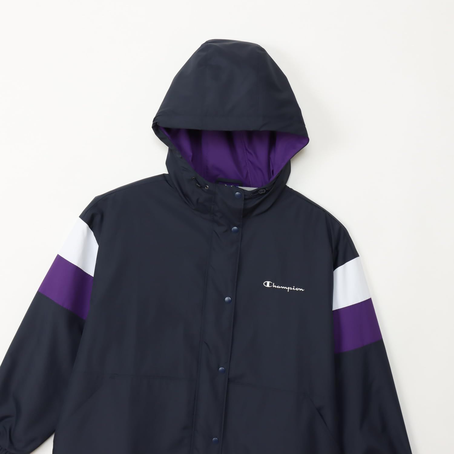  チャンピオン ジャケット 長袖 撥水 防風 保温 スクリプトロゴ ジップフーデッドジャケット ベーシックスポーツ CW-ASC 01 レディース ネイビー その他 フェイスケア