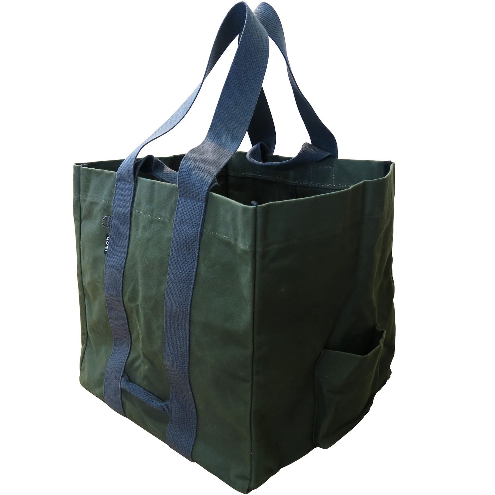 [HOBI] 日本製 水を運べるサバイブトート64L(40×40×40cm) プレミアム帆布(シャットル織機) ミリタリー トートバッグ 強力防水パラフィン加工 [無骨でタフ] 特大容量 厚手 旅行 鞄 かばん ツールボックス ホビ [MADE IN JAPA