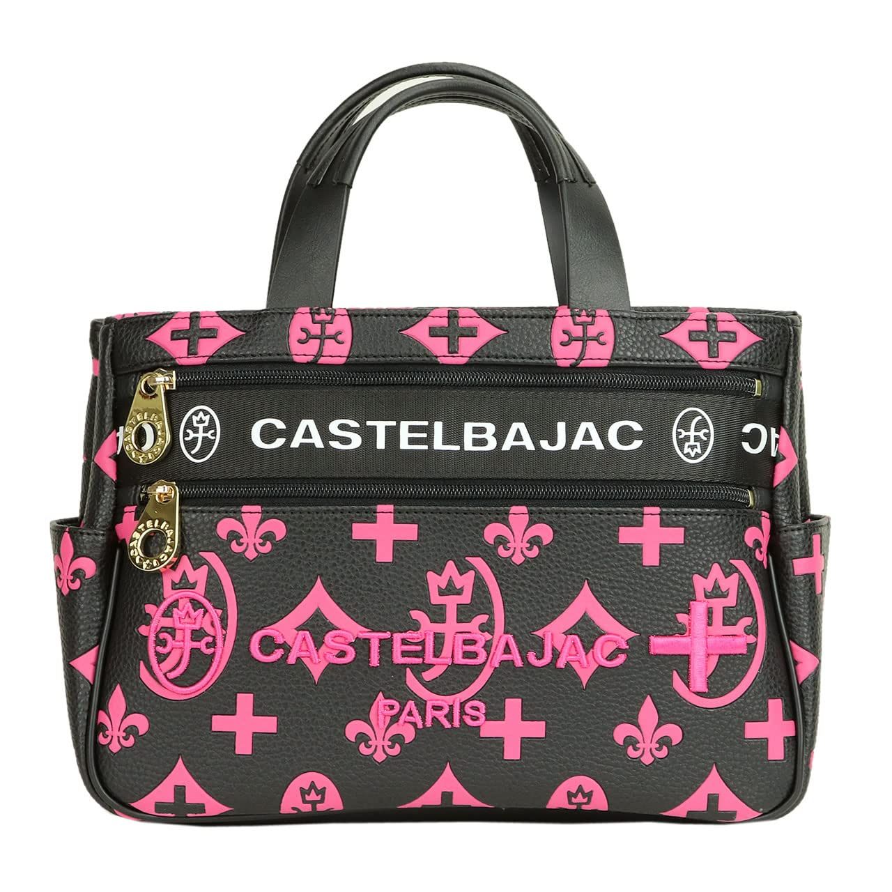 カステルバジャック トートバッグ ゴールドファスナー 068531 ピンク PBG