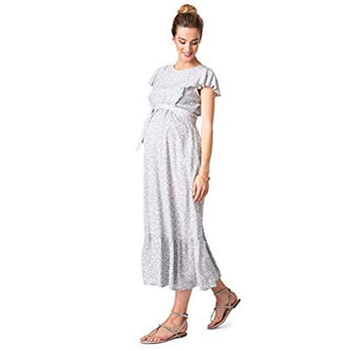 セラフィン カジュアルドレス 授乳対応マタニティマキシワンピース JUNIPER レディース セージドット