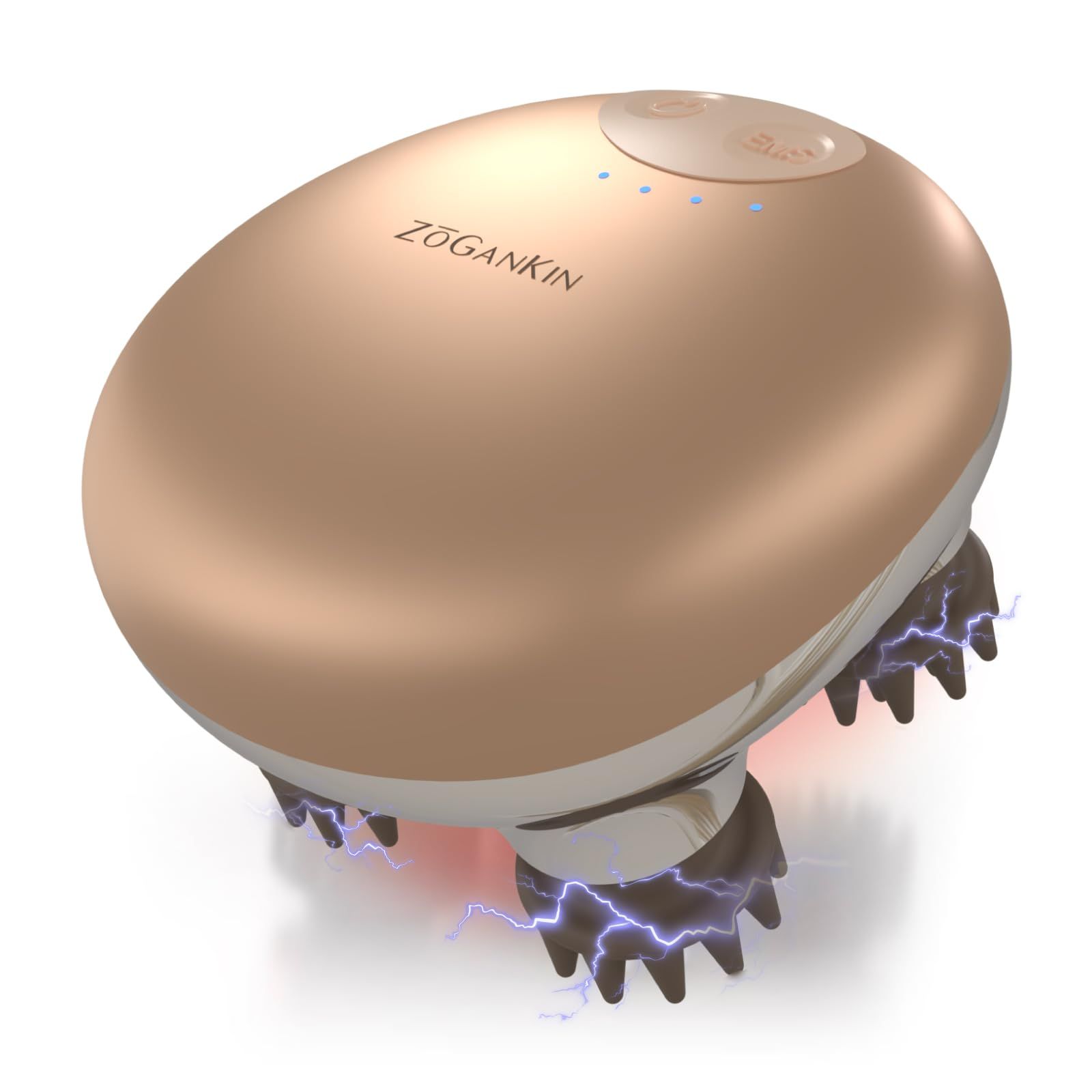 ZOGANKIN ゾーガンキン スカルプ EMS ヘッドスパ 頭皮マッサージ 電動頭皮ブラシ LED搭載 リフトケア 頭皮ケア メーカー IPX7防水 軽量180g