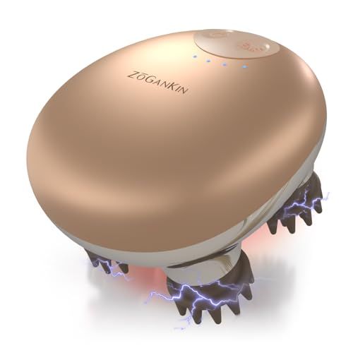 ゾーガンキン スカルプ EMS ヘッドスパ 頭皮マッサージ 電動頭皮ブラシ LED搭載 リフトケア 頭皮ケア メーカー IPX 7防水 軽量180 g