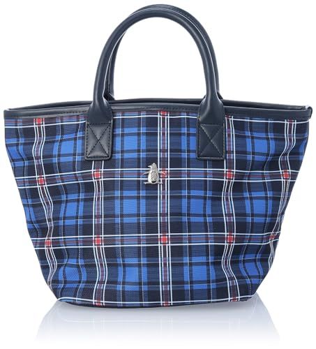 マンシングウェア カートバッグ タータンチェック 日常使い おしゃれ ゴルフ NVML ネイビーマルチ
