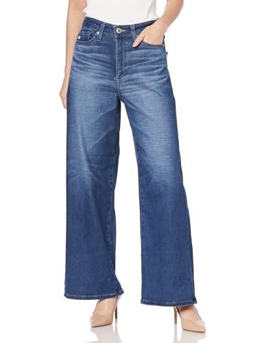 サムシング カジュアルパンツ BODY FIRE WIDE レディース ミッドブルー