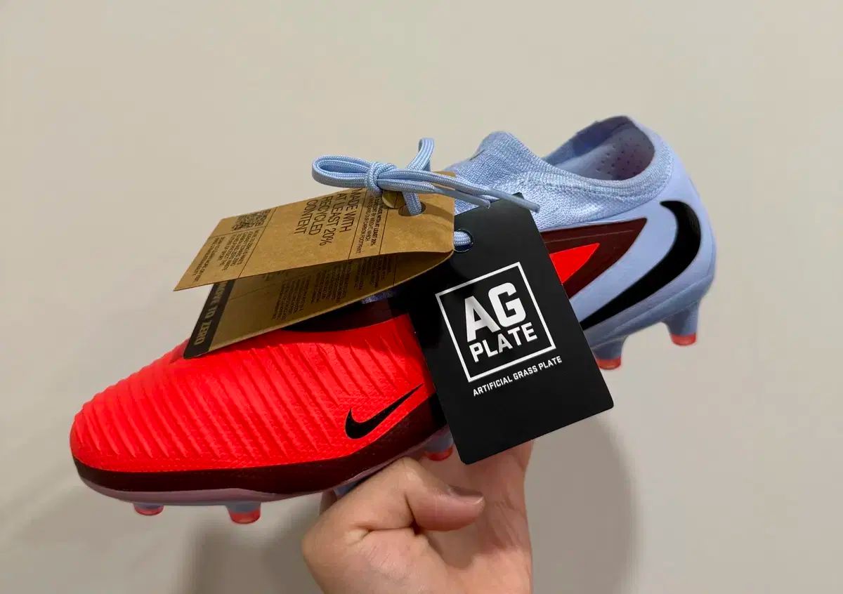 270 US 9 NIKE サッカーシューズ FANTOM 6 PRO LOW クリムゾン AG