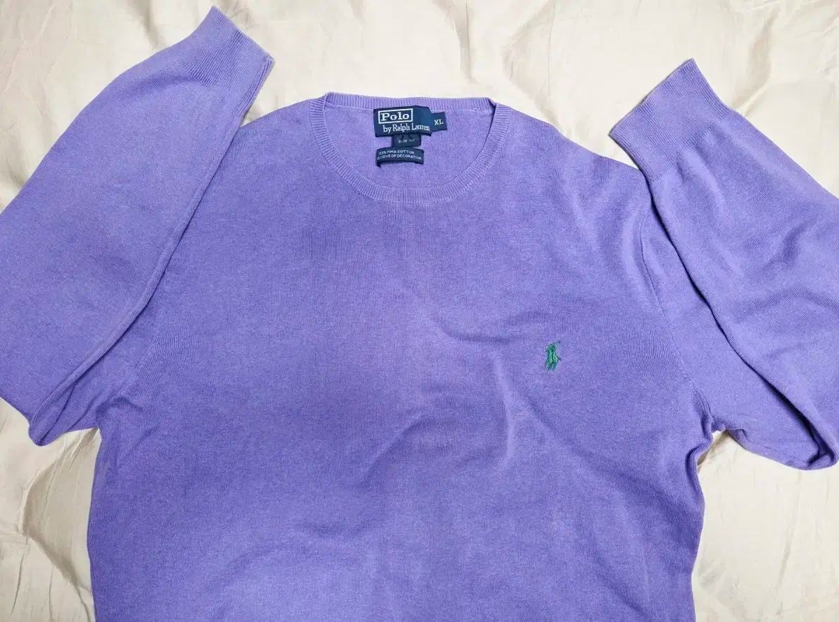 ポロラルフローレン パープル ニット XL