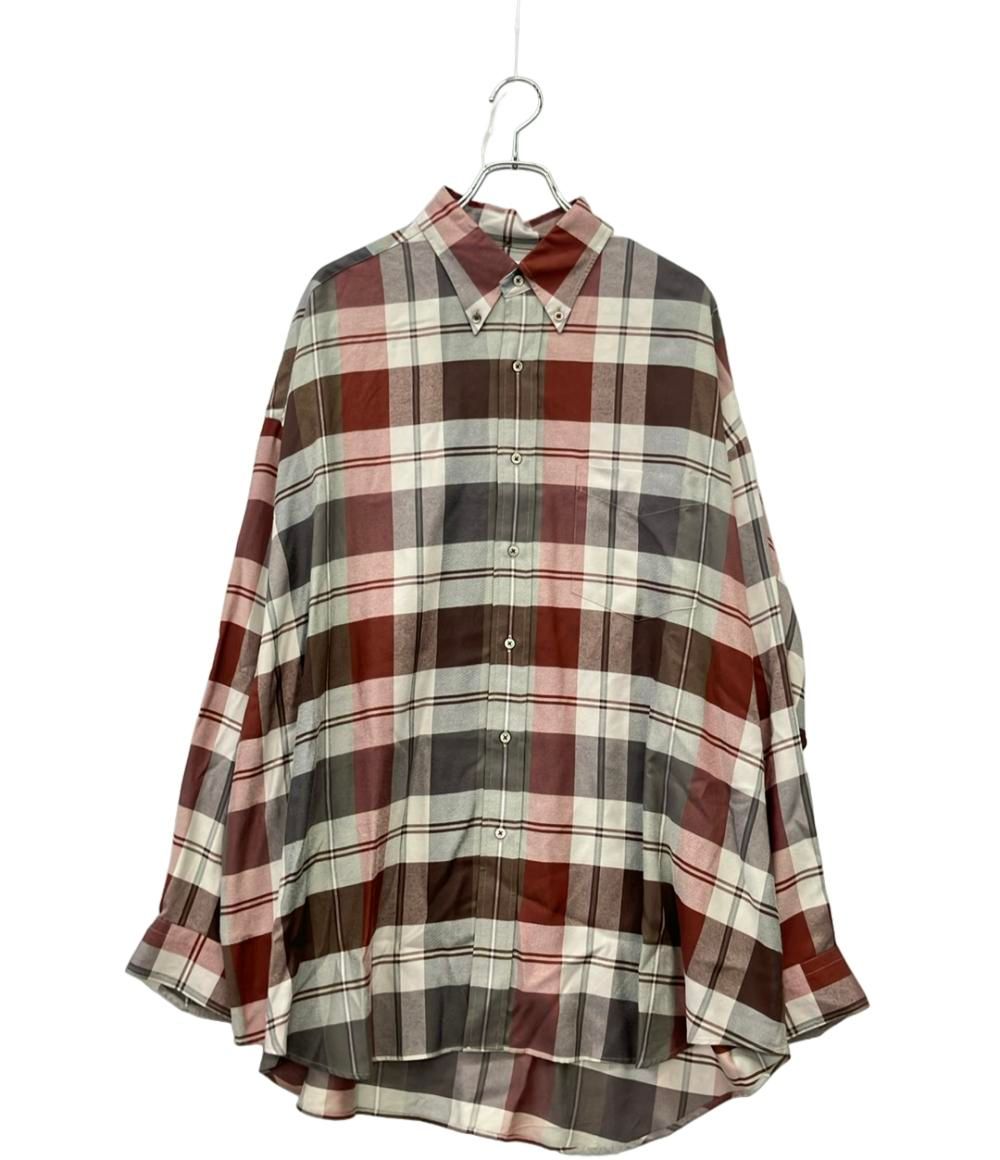 グラフペーパー 長袖 チェックシャツ メンズ SIZE F M Graphpaper