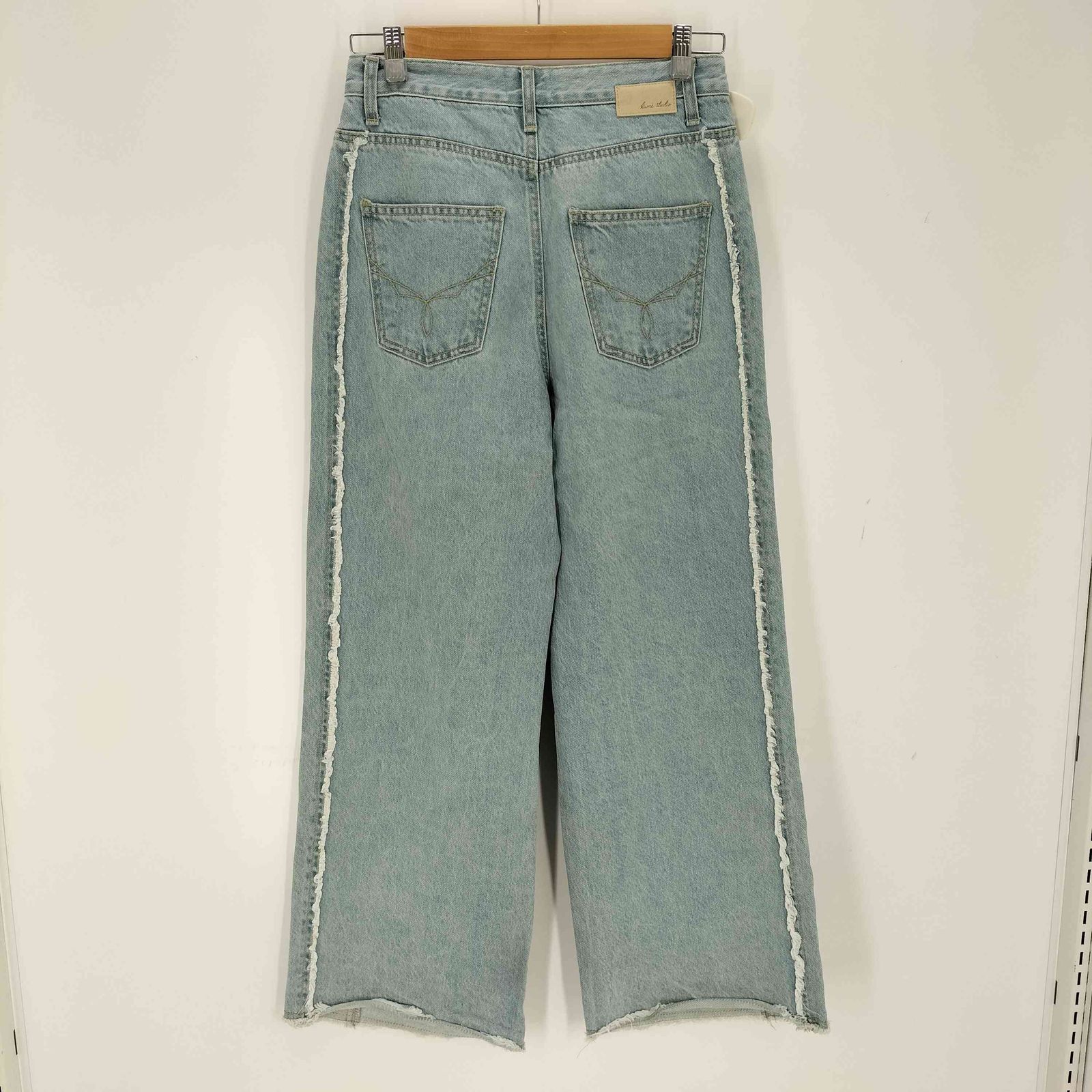 ユーズドフルギ 古着 KUME SIDE FRAYED WIDE DENIM PANTS レディース JPN S