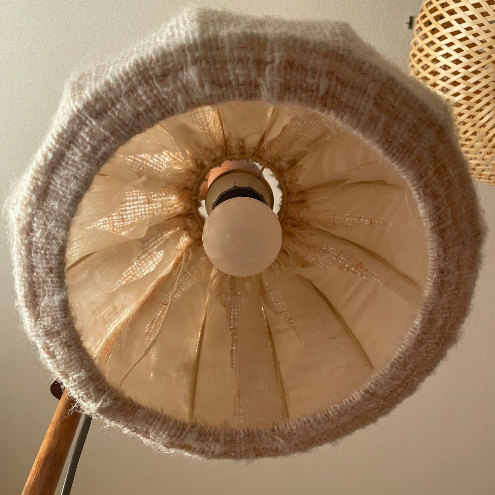 貴重な2灯】ドイツ製 DOMUS ドムス チーク材 フロアランプ スタンド