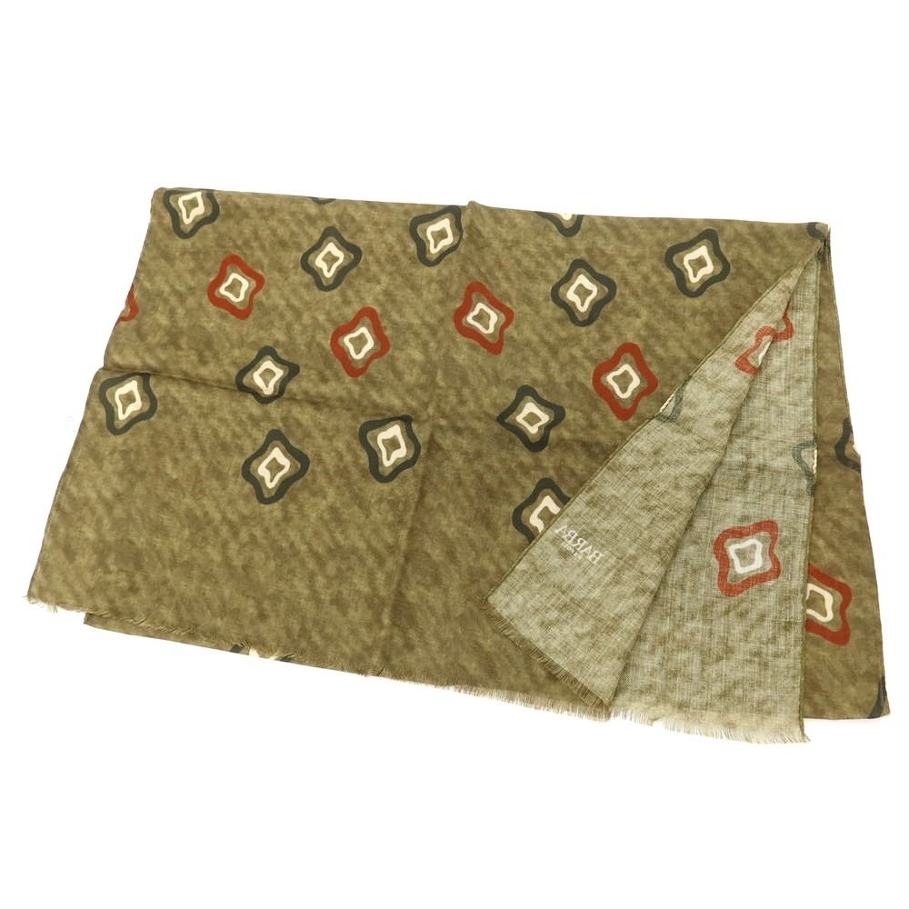 バルバ BARBA ウール ストール オリーブ メンズ