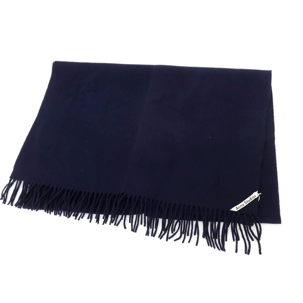 アクネストゥディオズ ACNE STUDIOS ウール 大判 マフラー ネイビー ユニセックス