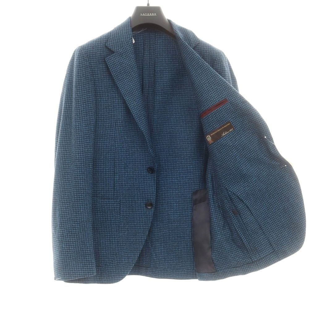 新品】サルトリア ラトーレ SARTORIA LATORRE ウール ハウンドトゥース