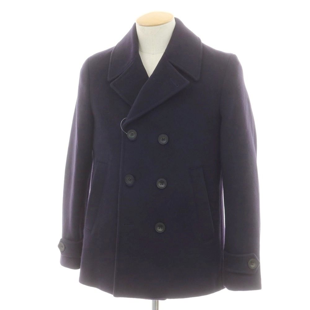  【中古】アレッサンドロ ジレス ALESSANDRO GILLES ウールナイロン ピーコート ネイビー【サイズ44】【メンズ】 その他