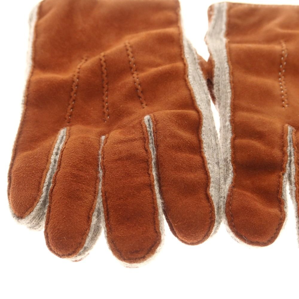 中古】マッツォレーニ MAZZOLENI スエード カシミヤ 手袋 グローブ