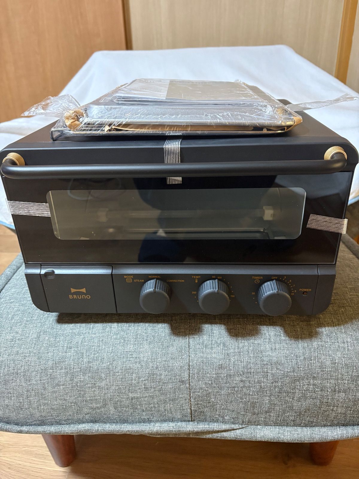 BRUNO crassy ブルーノ スチーム ベイク トースター 黒 き