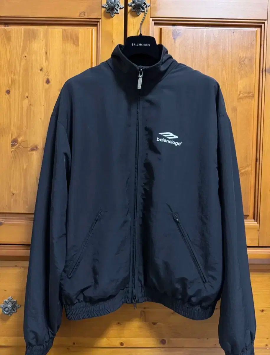 M バレンシアガ 3B スポーツ アイコン スモール フィット トラックスーツ ジャケット ブラック