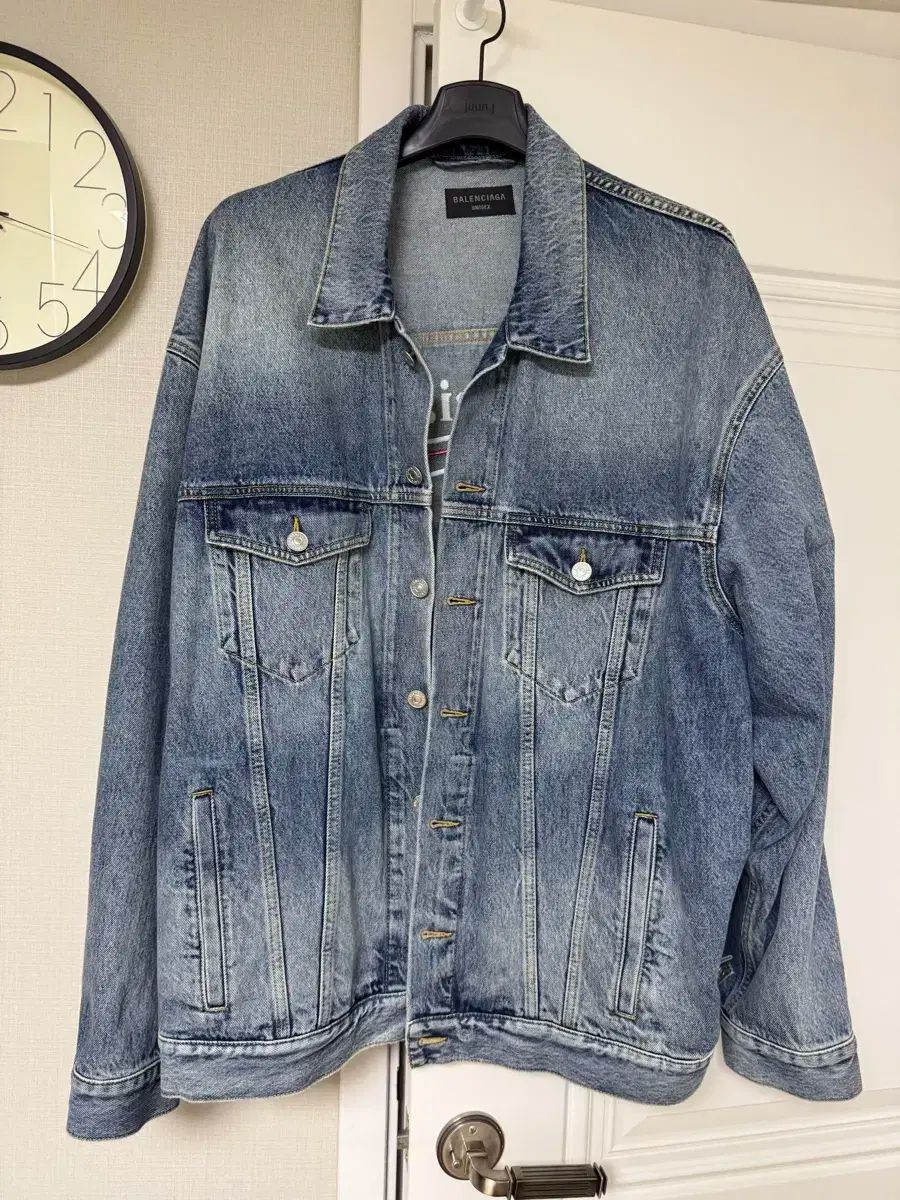 バレンシアガ ギャップ デニム ジャケット バックテープ