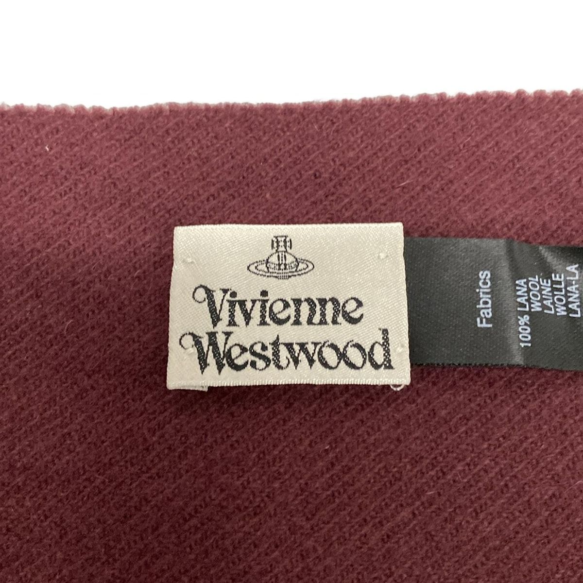 VivienneWestwood ヴィヴィアンウエストウッド マフラー - ボルドー ウール