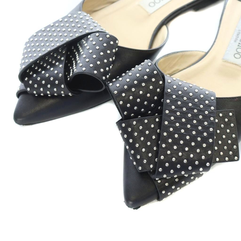 最終価格　ジミーチュウ　リボンフラットミュール　37.5 最終価格 ジミーチュウ リボンフラットミュール 37.5 レディース