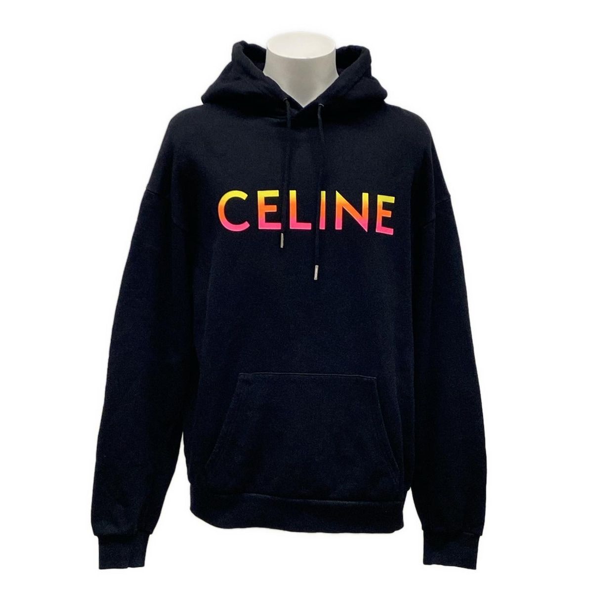 CELINEパーカーSサイズ CELINE セリーヌ スタッズロゴルーズフーディー