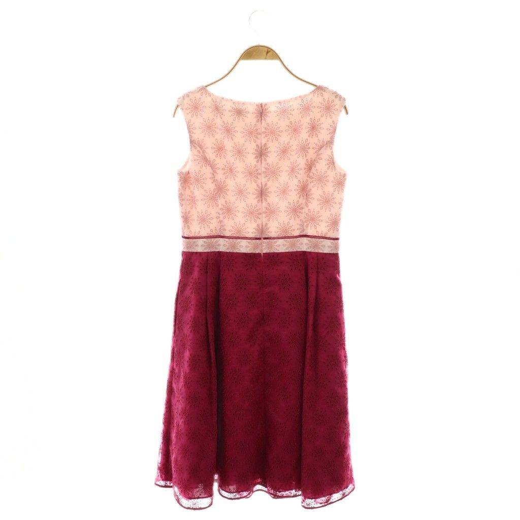 トッカ TOCCA LOBERIA ドレス ワンピース ノースリーブ ロング 4 ピンク HK OS