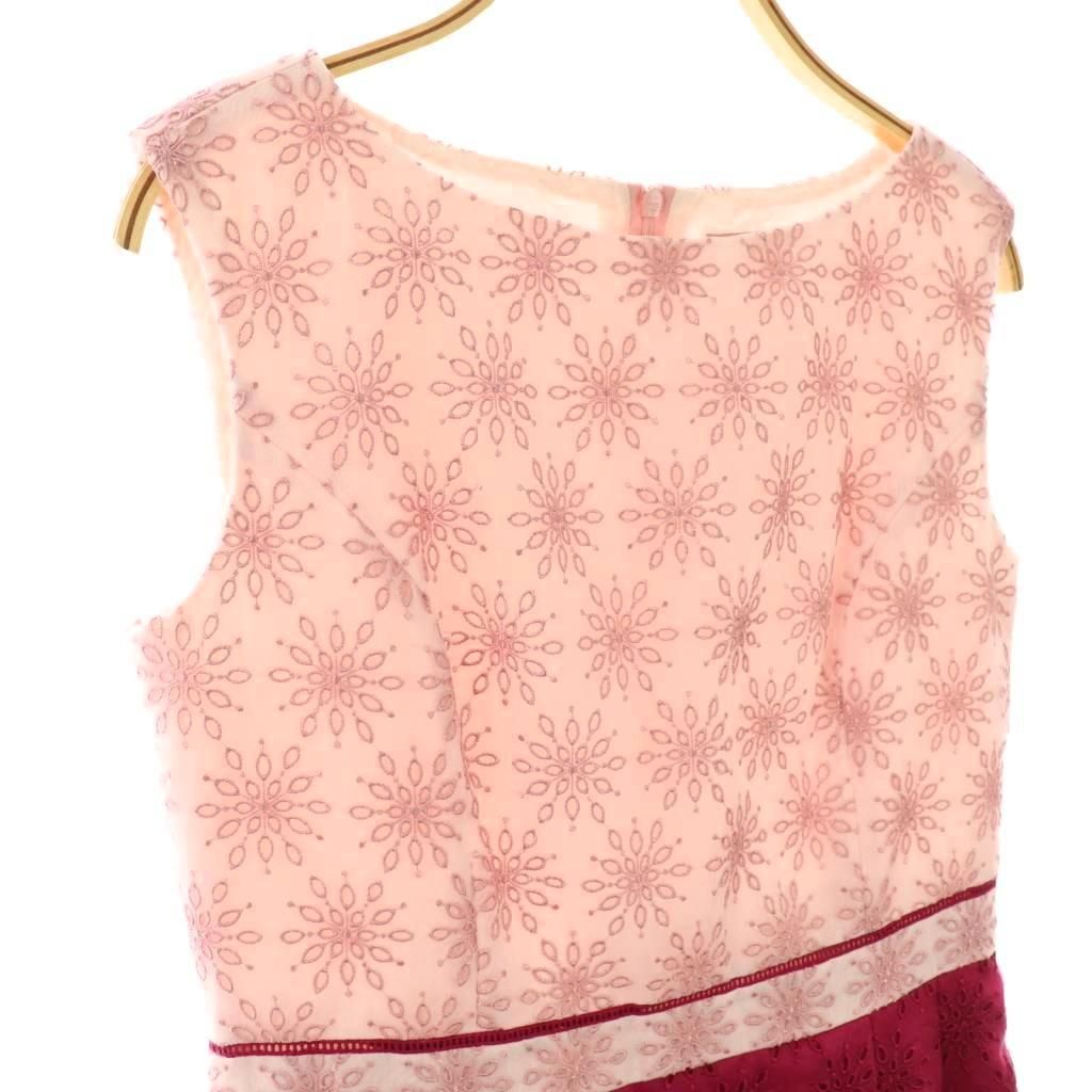  トッカ TOCCA LOBERIA ドレス ワンピース ノースリーブ ロング 4 ピンク HK OS 長袖 七分袖 その他