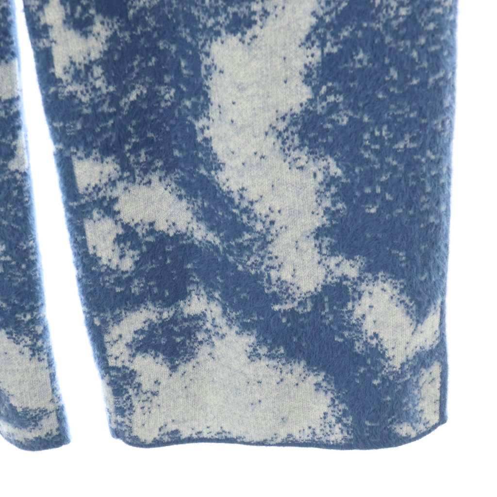 【最新作入荷】 アメリヴィンテージ Ameri VINTAGE 24AW MIX ANIMAL KNIT PANTS パンツ ストレート イージー S 青 ブルー AT OS