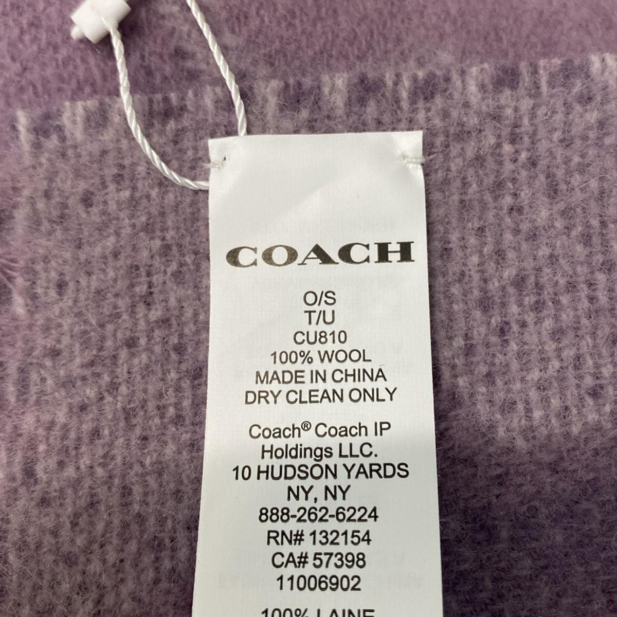 COACH コーチ マフラー スターズ アンド ハート プリント ピンク 星 スター ウール